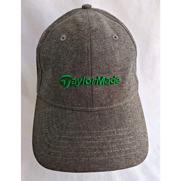 TaylorMade Golf Hat Unisex Mens Adult Adjustable‎ Strap Gray Green Performance - Picture 1 of 8